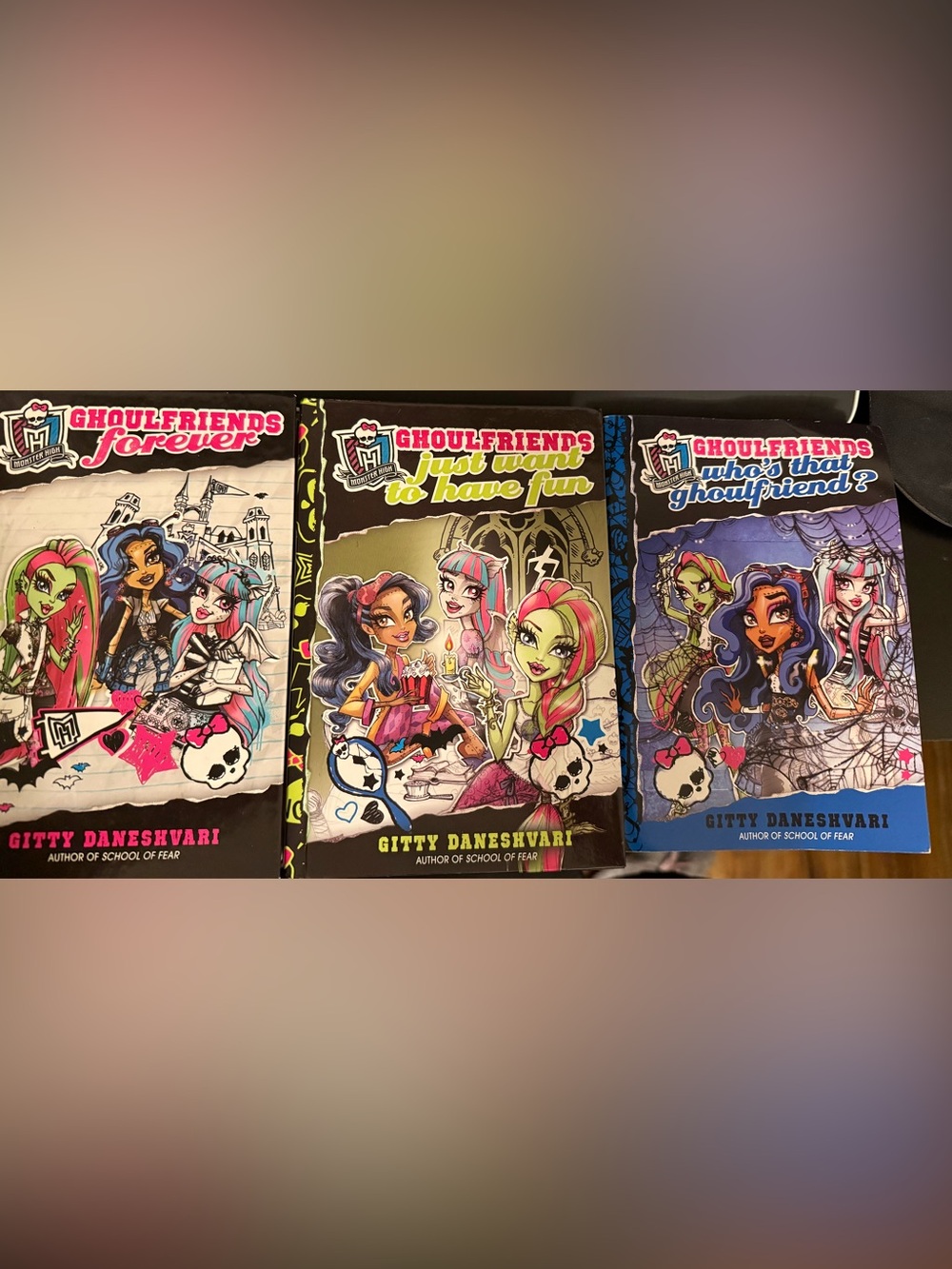 Monster High Books 1-3 Set. Two Hardcovers and One Softcover